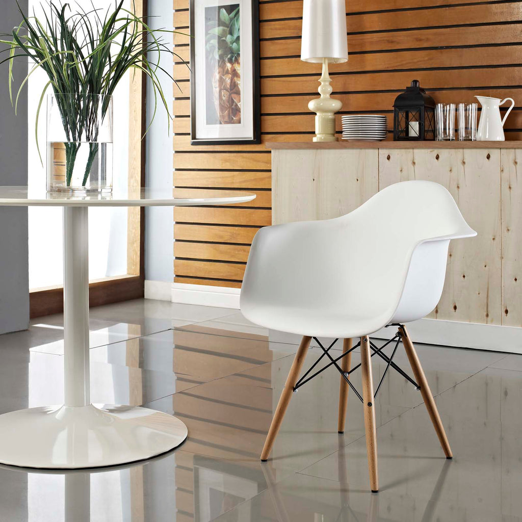 Pyramid Dining Armchair in White