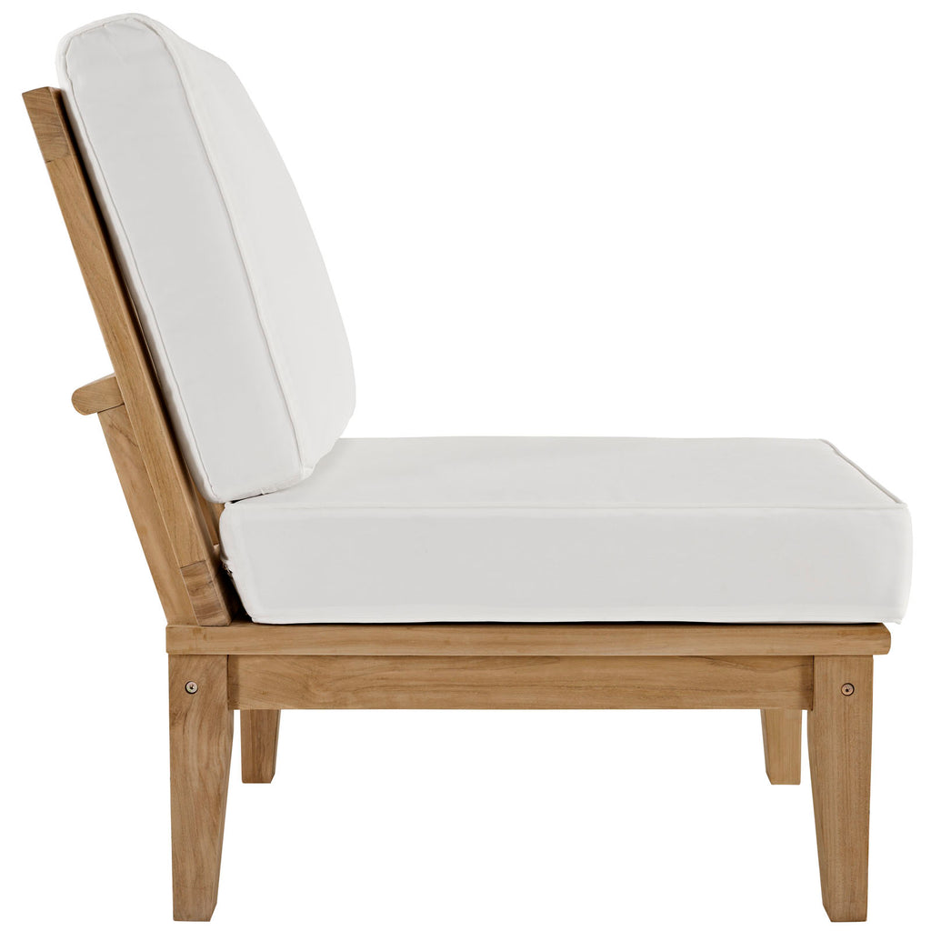 Marina 3 Piece Outdoor Patio Teak Set in Natural White-1