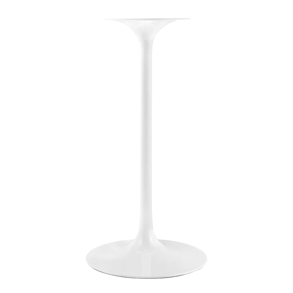 Lippa 28" Round Wood Bar Table in White