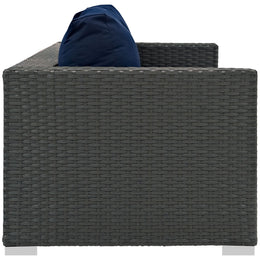 Sojourn Outdoor Patio Sunbrella Sofa in Canvas Navy