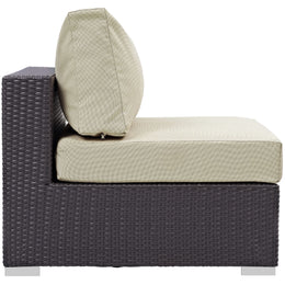 Convene Outdoor Patio Armless in Espresso Beige