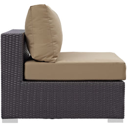 Convene Outdoor Patio Armless in Espresso Mocha