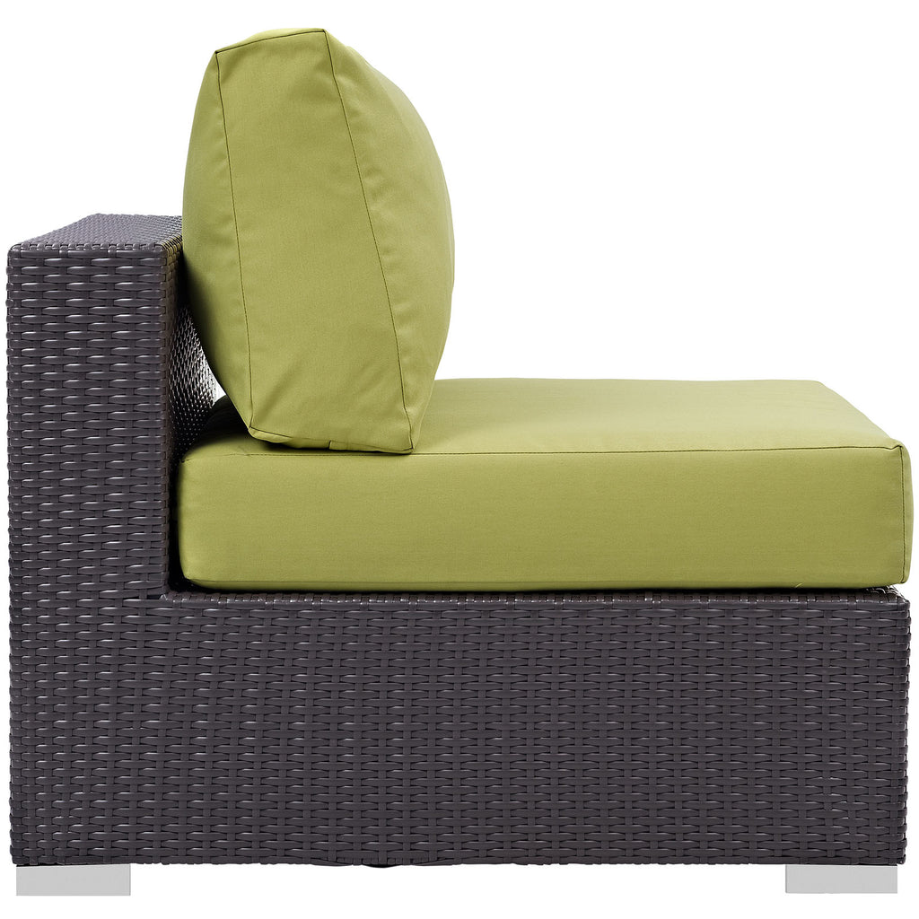 Convene Outdoor Patio Armless in Espresso Peridot