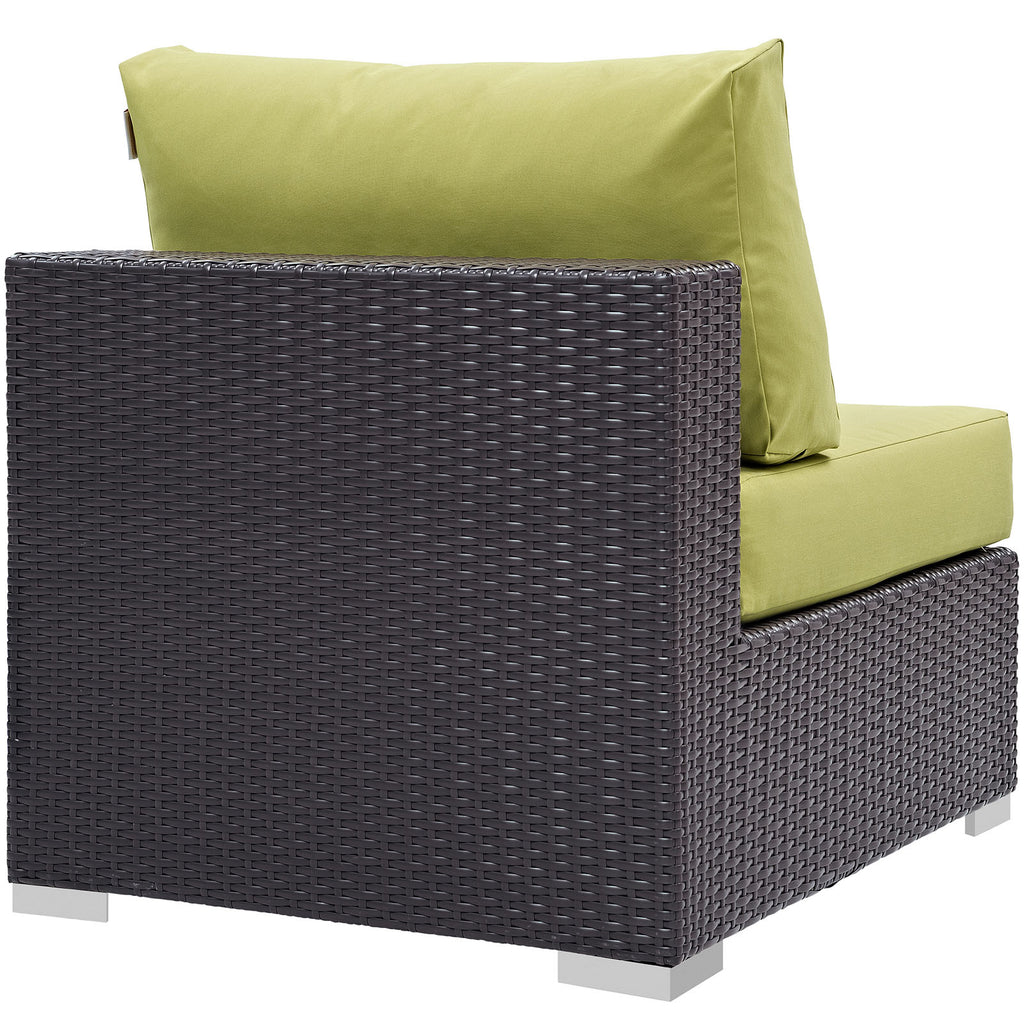 Convene Outdoor Patio Armless in Espresso Peridot