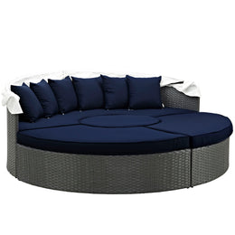 Sojourn Outdoor Patio Sunbrella Daybed in Canvas Navy-1