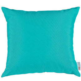 Convene Two Piece Outdoor Patio Pillow Set in Turquoise