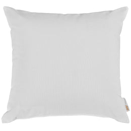 Convene Two Piece Outdoor Patio Pillow Set in White