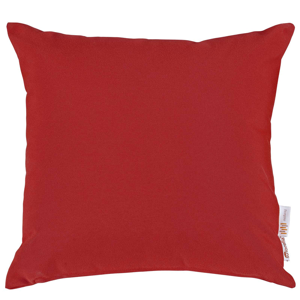 Summon 2 Piece Outdoor Patio Sunbrella Pillow Set in Red