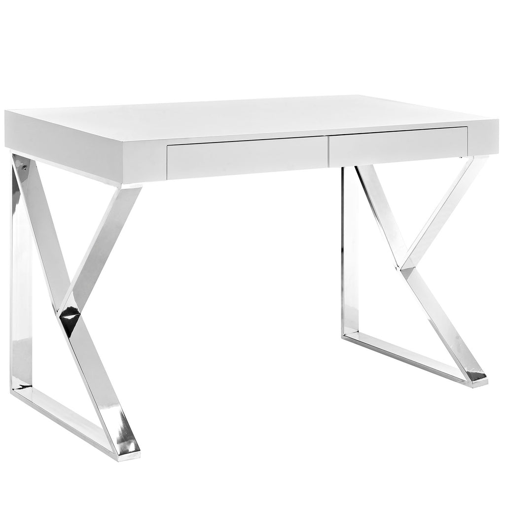 Adjacent Desk in White