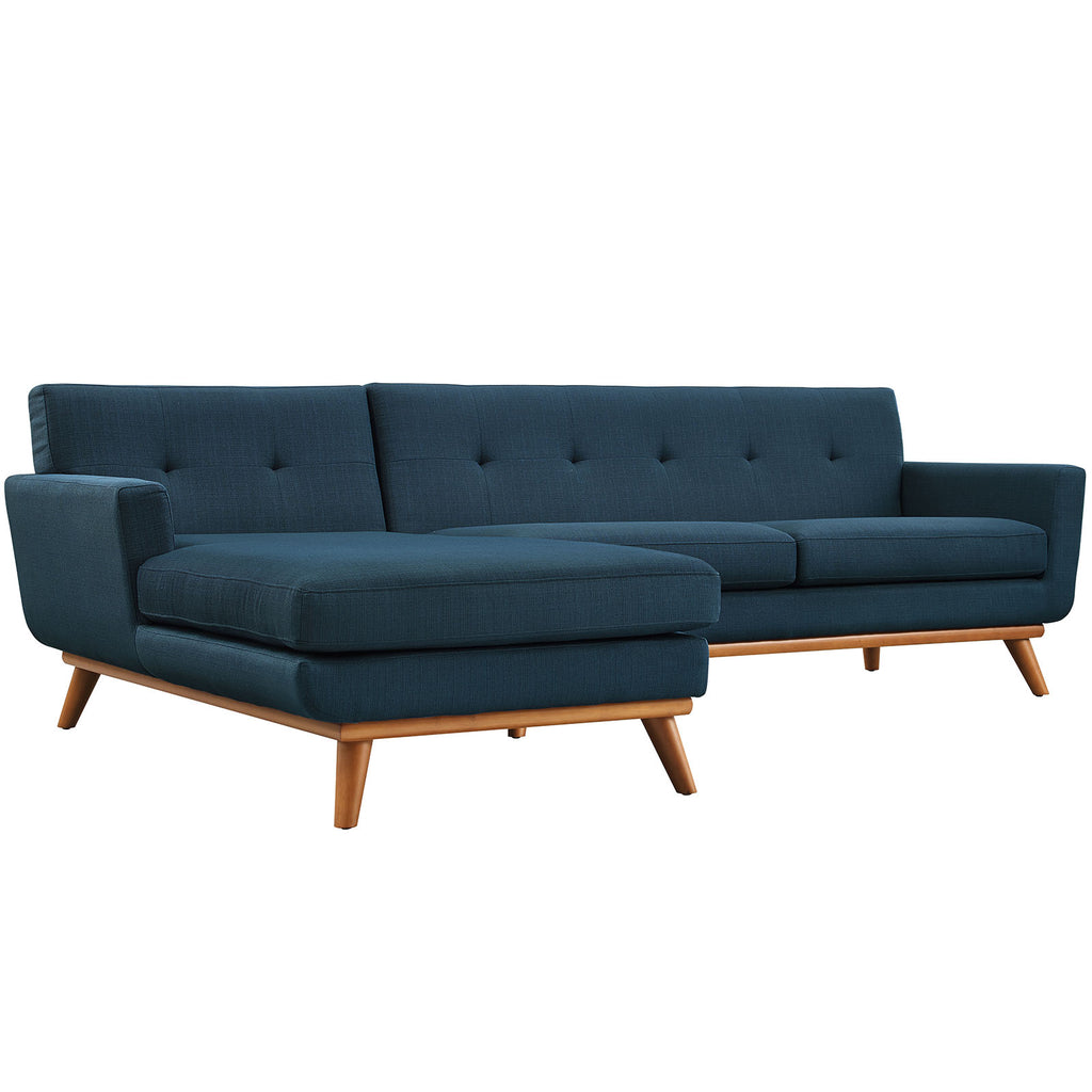 Engage Left-Facing Sectional Sofa in Azure