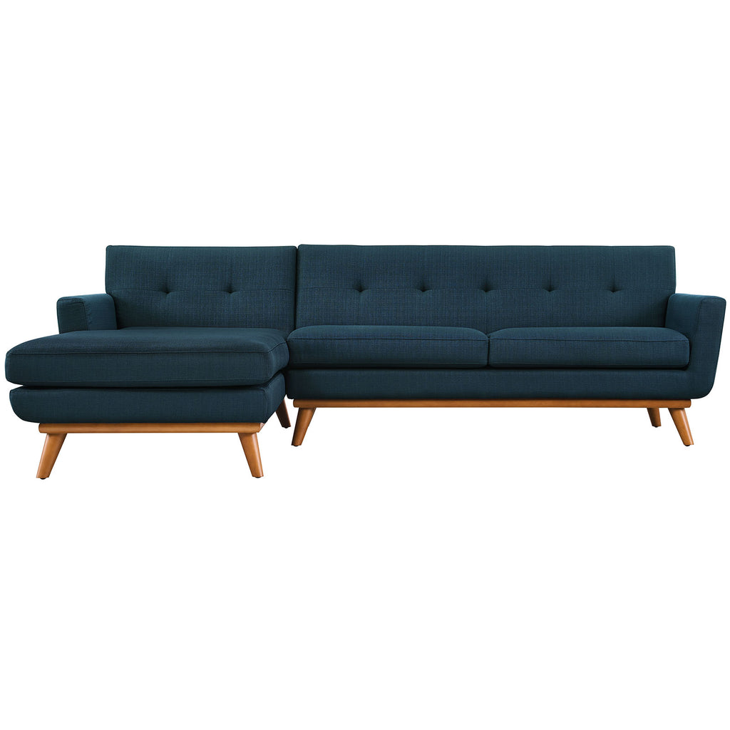 Engage Left-Facing Sectional Sofa in Azure