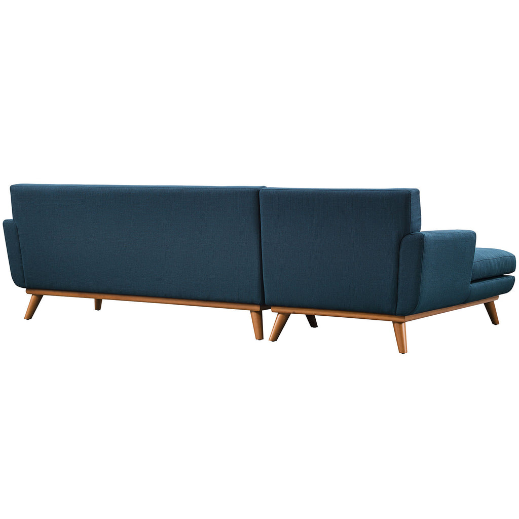 Engage Left-Facing Sectional Sofa in Azure