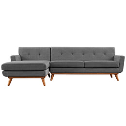 Engage Left-Facing Sectional Sofa in Gray