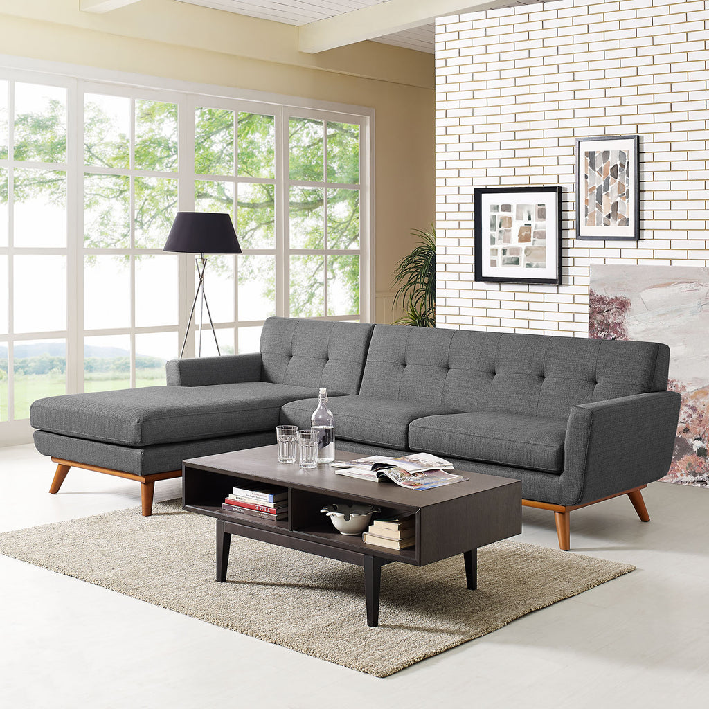 Engage Left-Facing Sectional Sofa in Gray