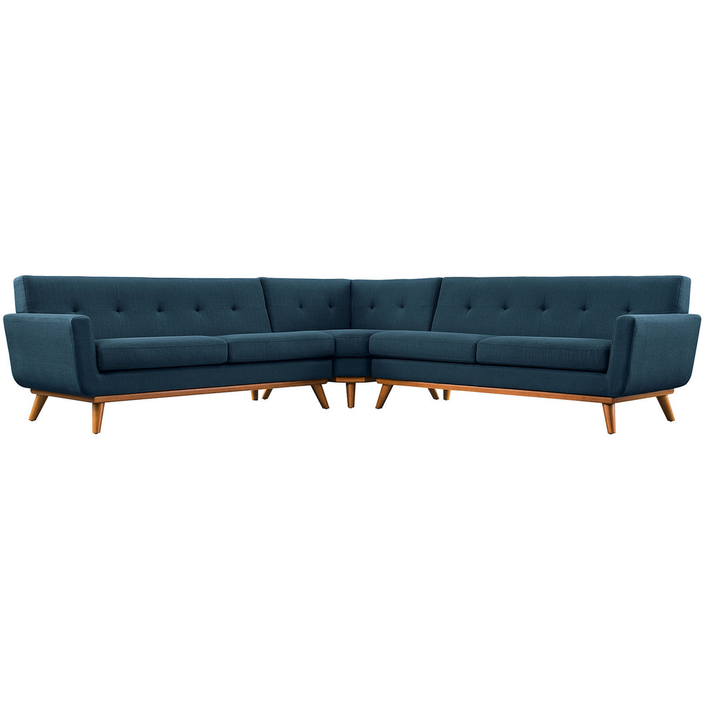 Engage L-Shaped Sectional Sofa in Azure