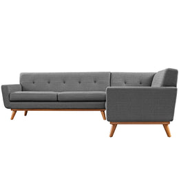 Engage L-Shaped Sectional Sofa in Gray