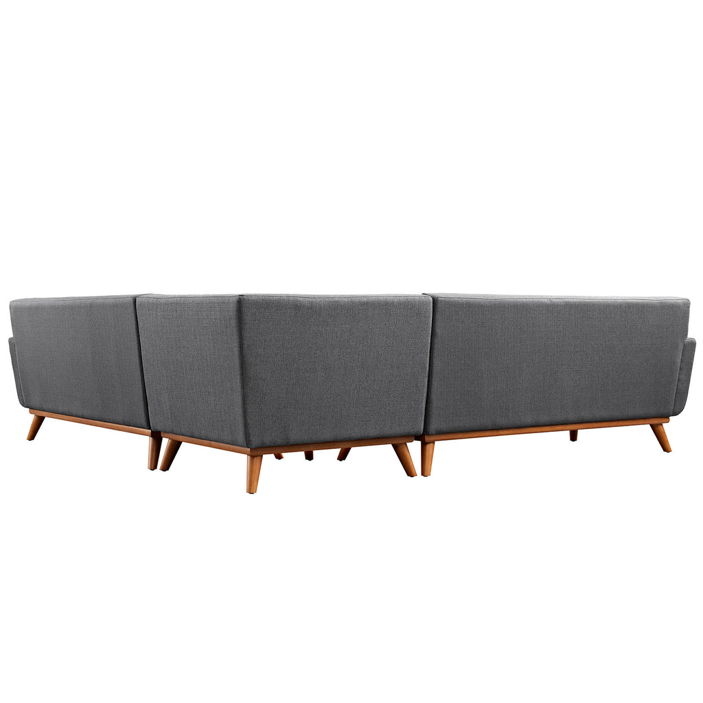 Engage L-Shaped Sectional Sofa in Gray