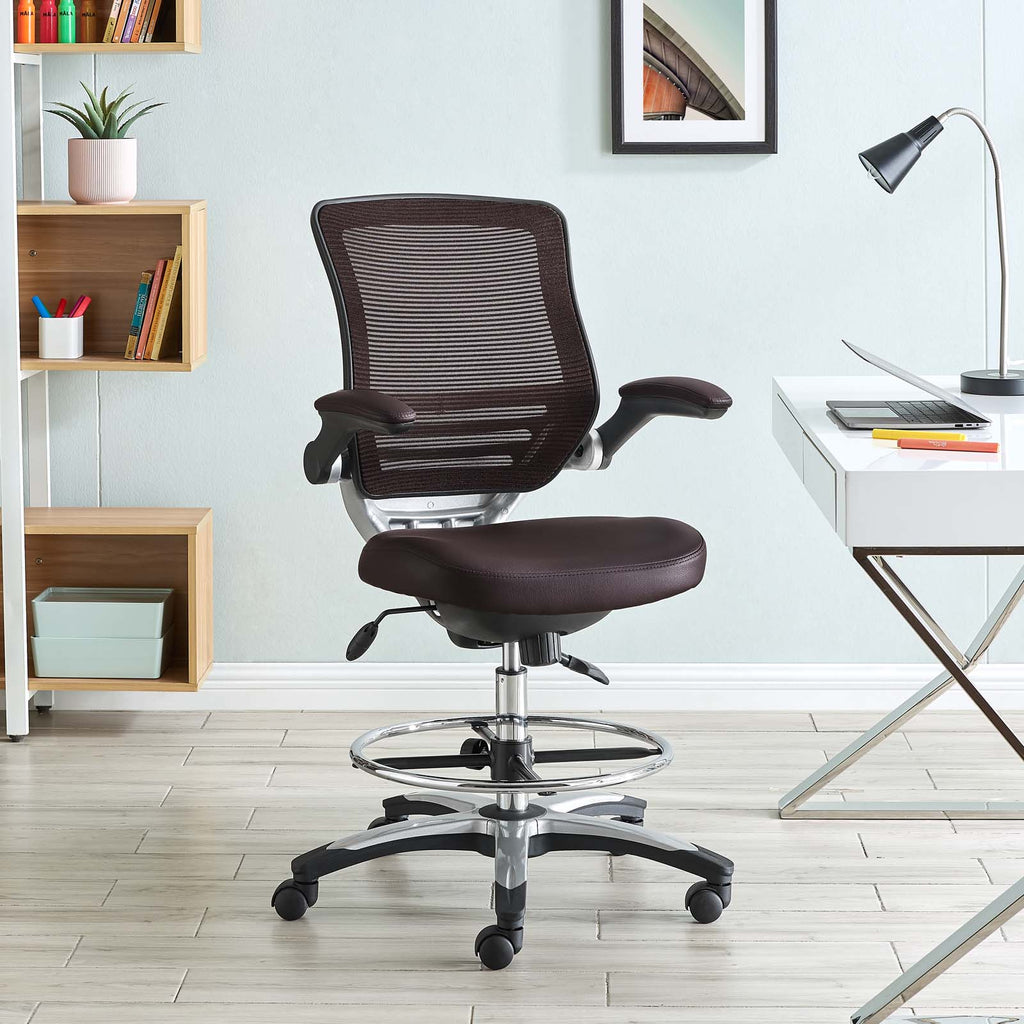 Edge Drafting Chair in Brown