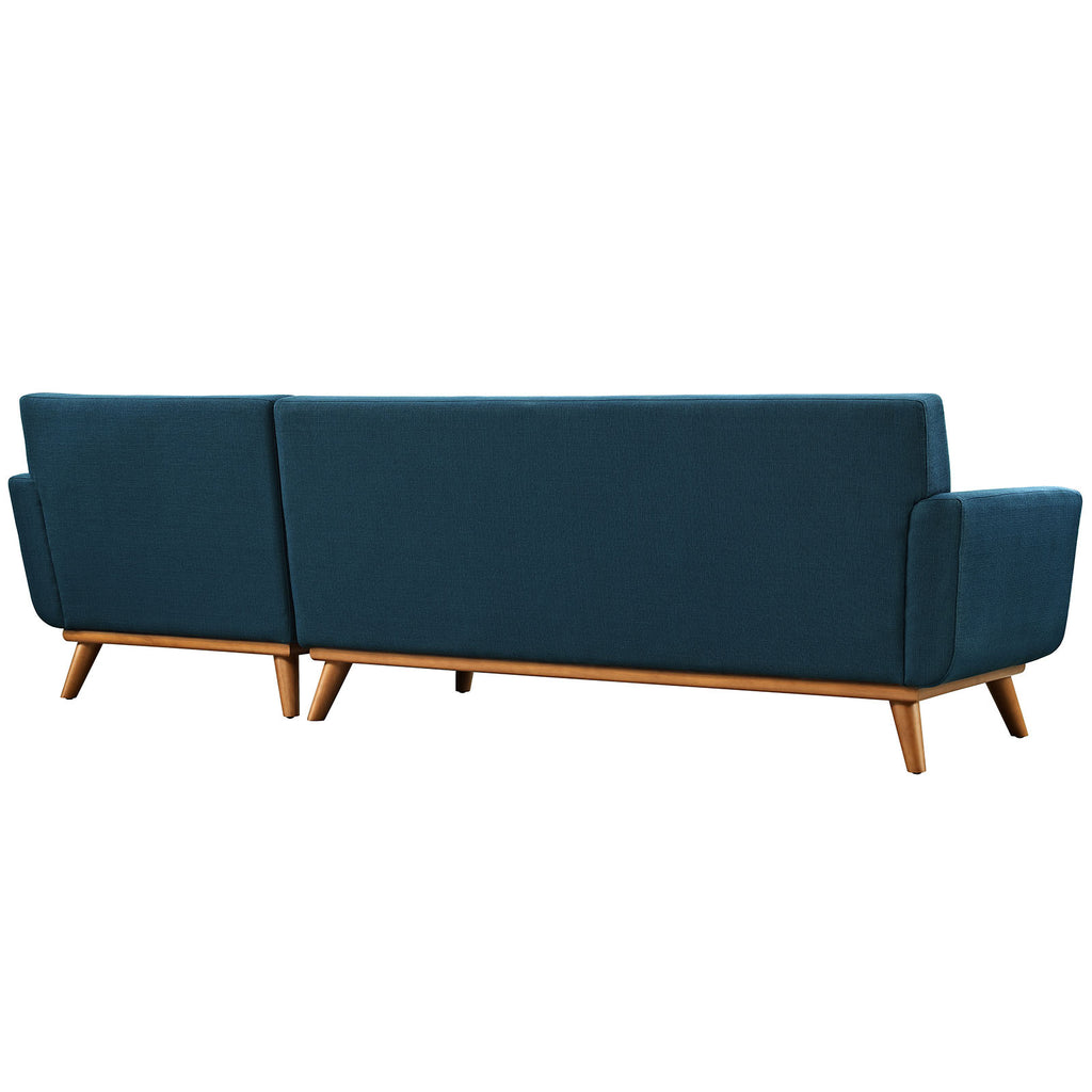 Engage Right-Facing Sectional Sofa in Azure