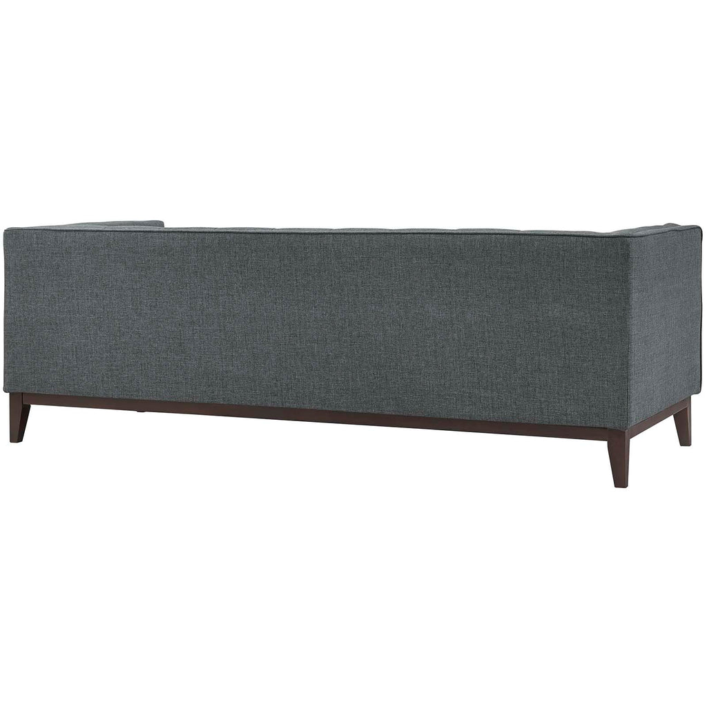 Serve Upholstered Fabric Sofa in Gray