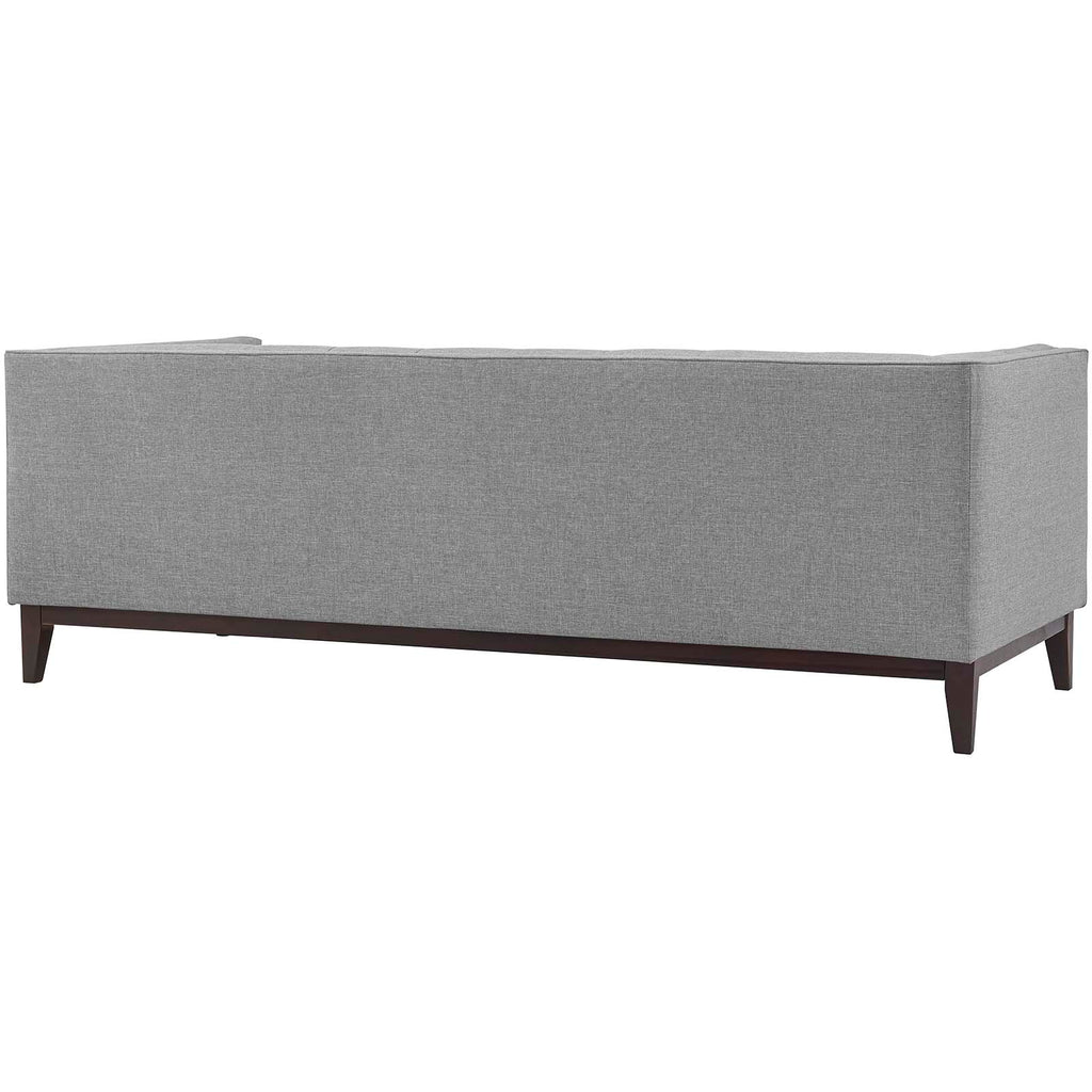 Serve Upholstered Fabric Sofa in Light Gray