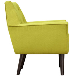 Posit Upholstered Fabric Armchair in Wheatgrass