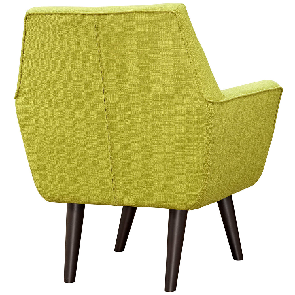 Posit Upholstered Fabric Armchair in Wheatgrass