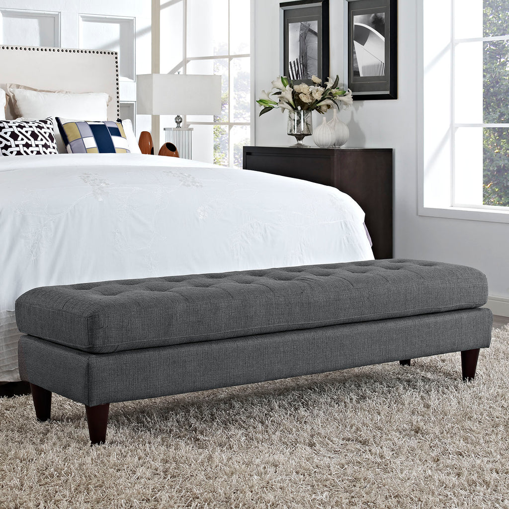 Empress Large Bench in Gray