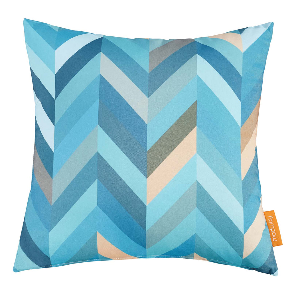 Modway Outdoor Patio Single Pillow in Wave