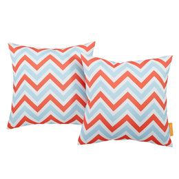 Modway Outdoor Patio Single Pillow in Zig-Zag