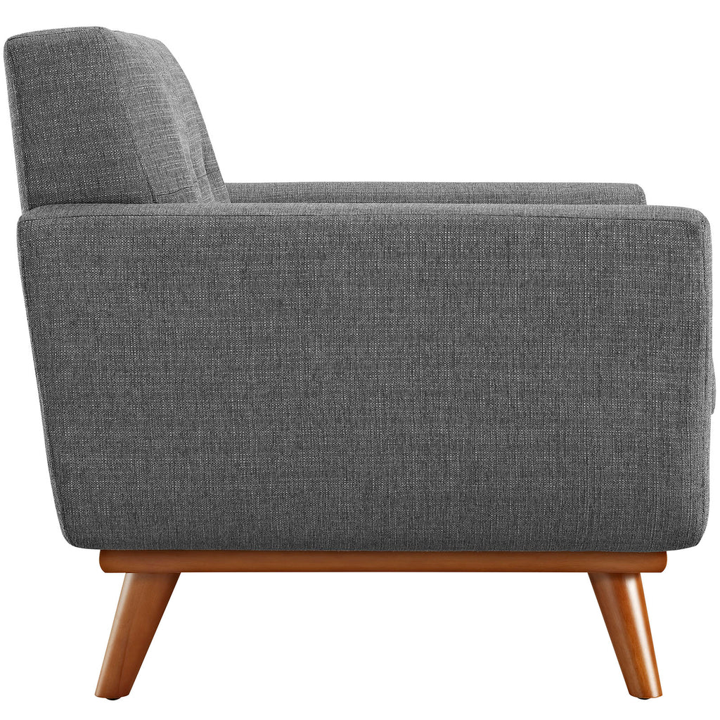 Engage 2 Piece Armchair and Ottoman in Gray