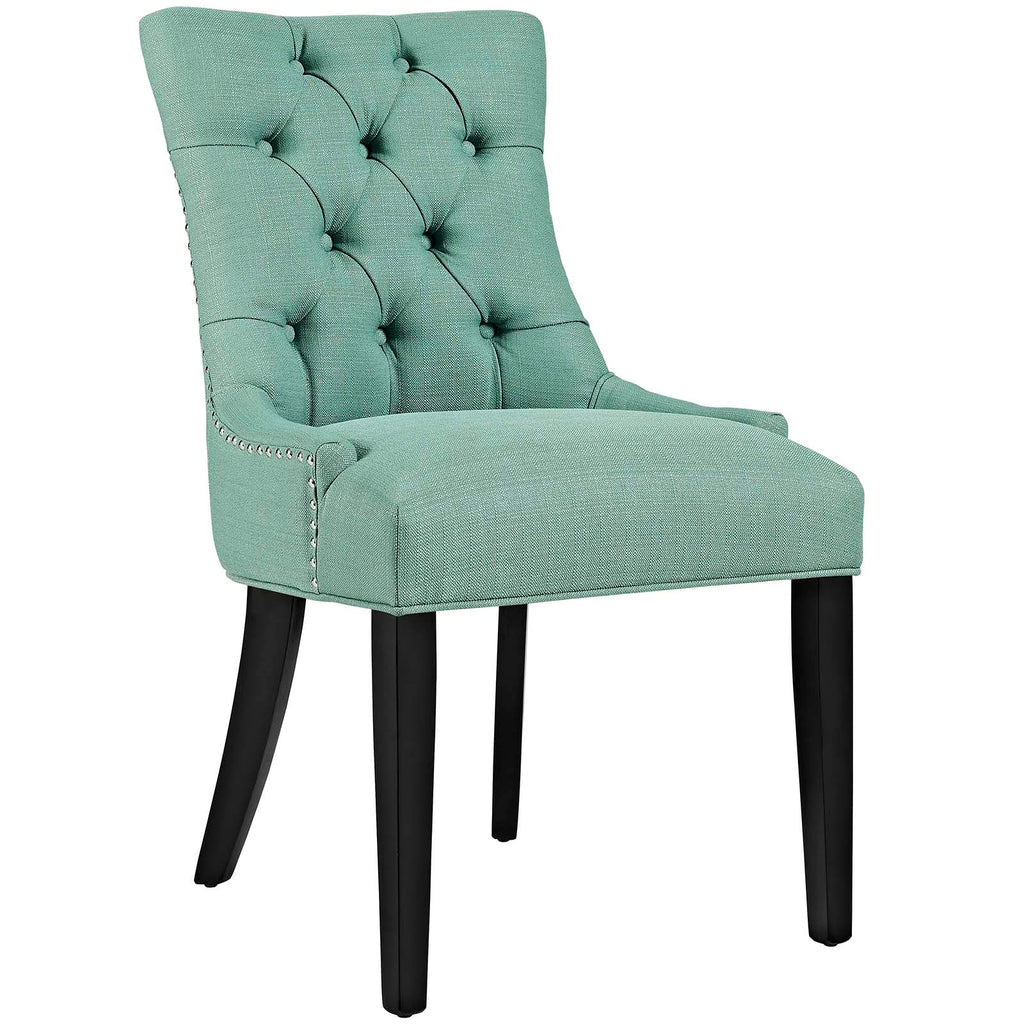 Regent Tufted Fabric Dining Side Chair in Laguna