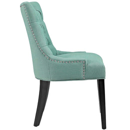 Regent Tufted Fabric Dining Side Chair in Laguna