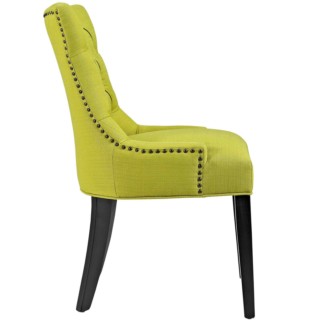 Regent Tufted Fabric Dining Side Chair in Wheatgrass