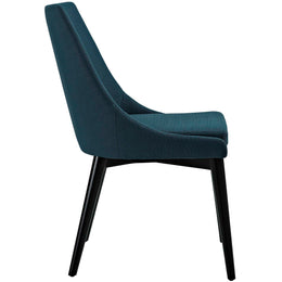 Viscount Fabric Dining Chair in Azure