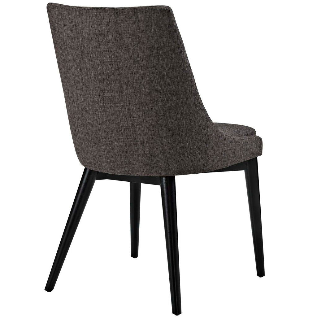 Viscount Fabric Dining Chair in Brown