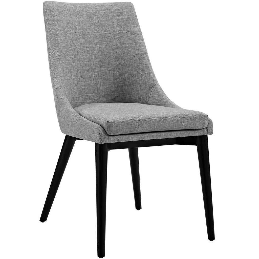 Viscount Fabric Dining Chair in Light Gray