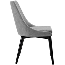 Viscount Fabric Dining Chair in Light Gray