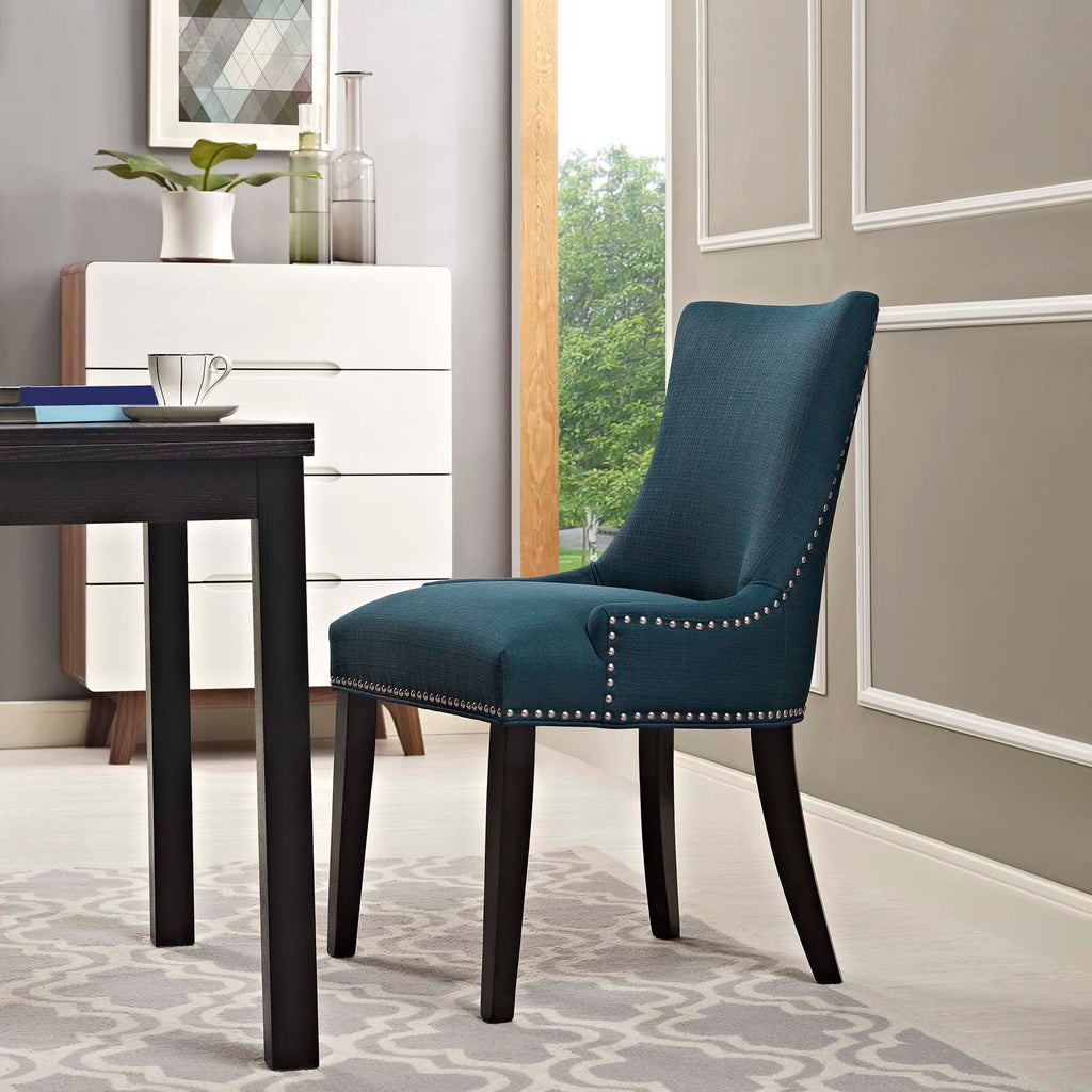 Marquis Fabric Dining Chair in Azure