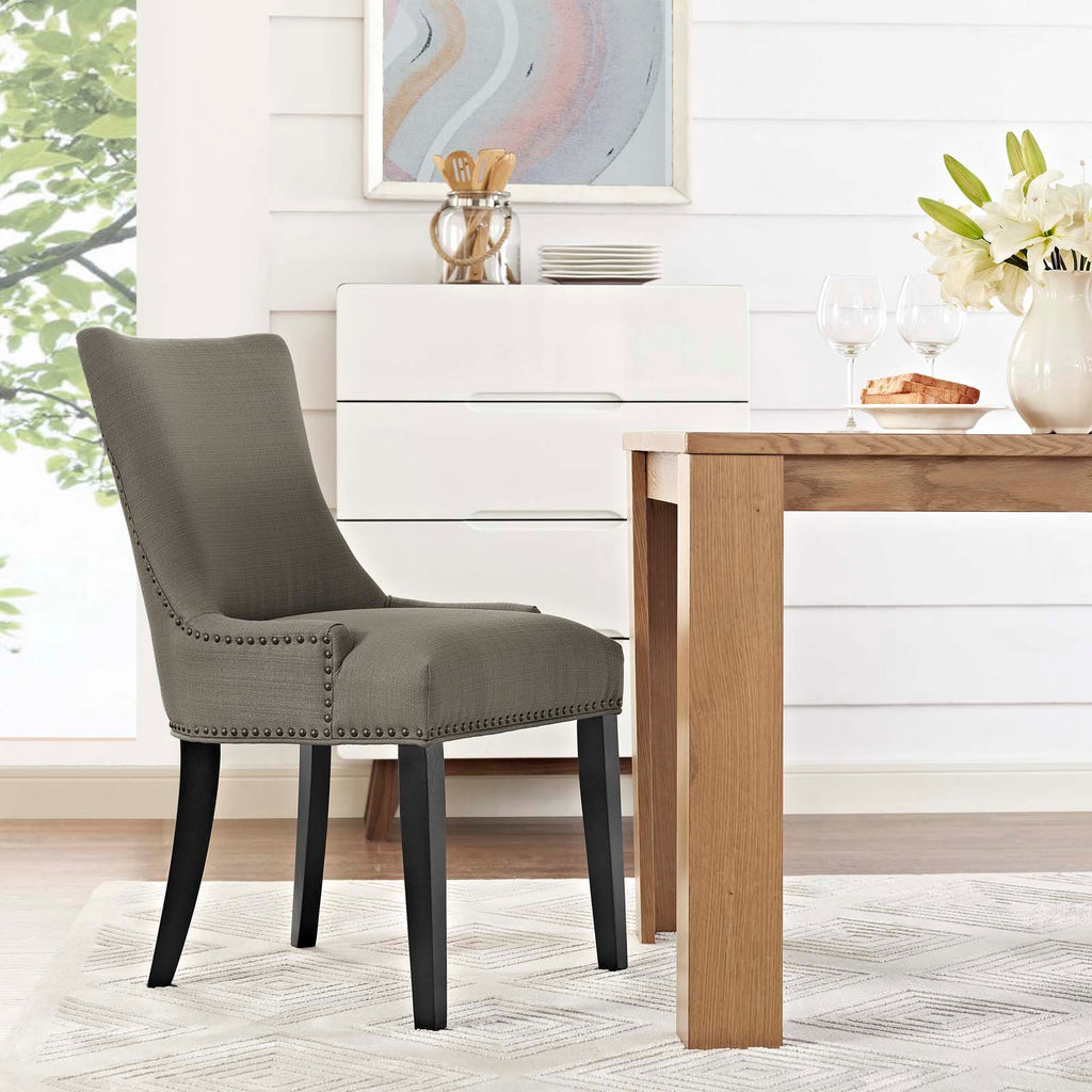 Marquis Fabric Dining Chair in Granite