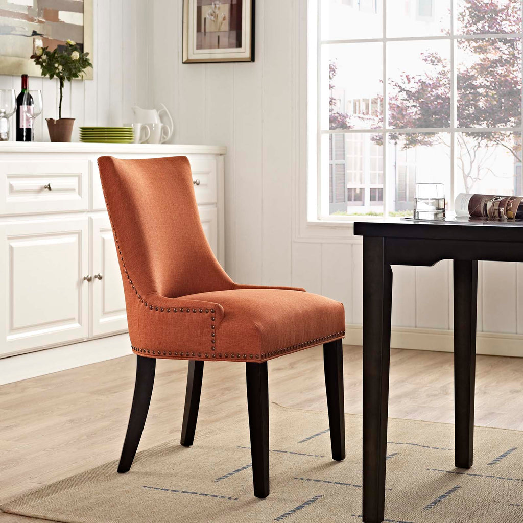 Marquis Fabric Dining Chair in Orange