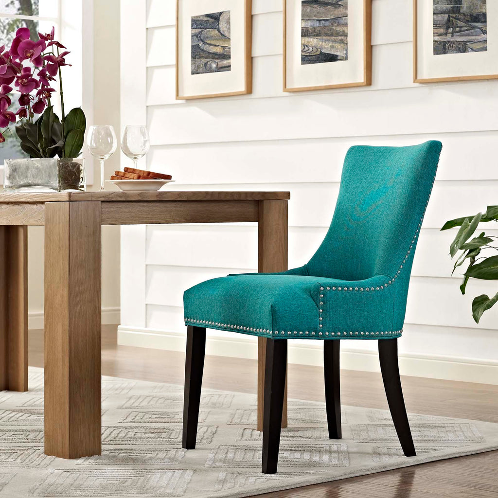 Marquis Fabric Dining Chair in Teal