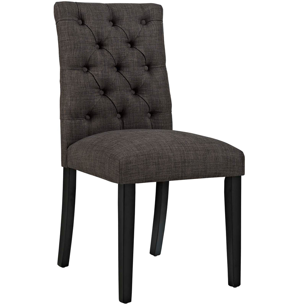 Duchess Fabric Dining Chair in Brown