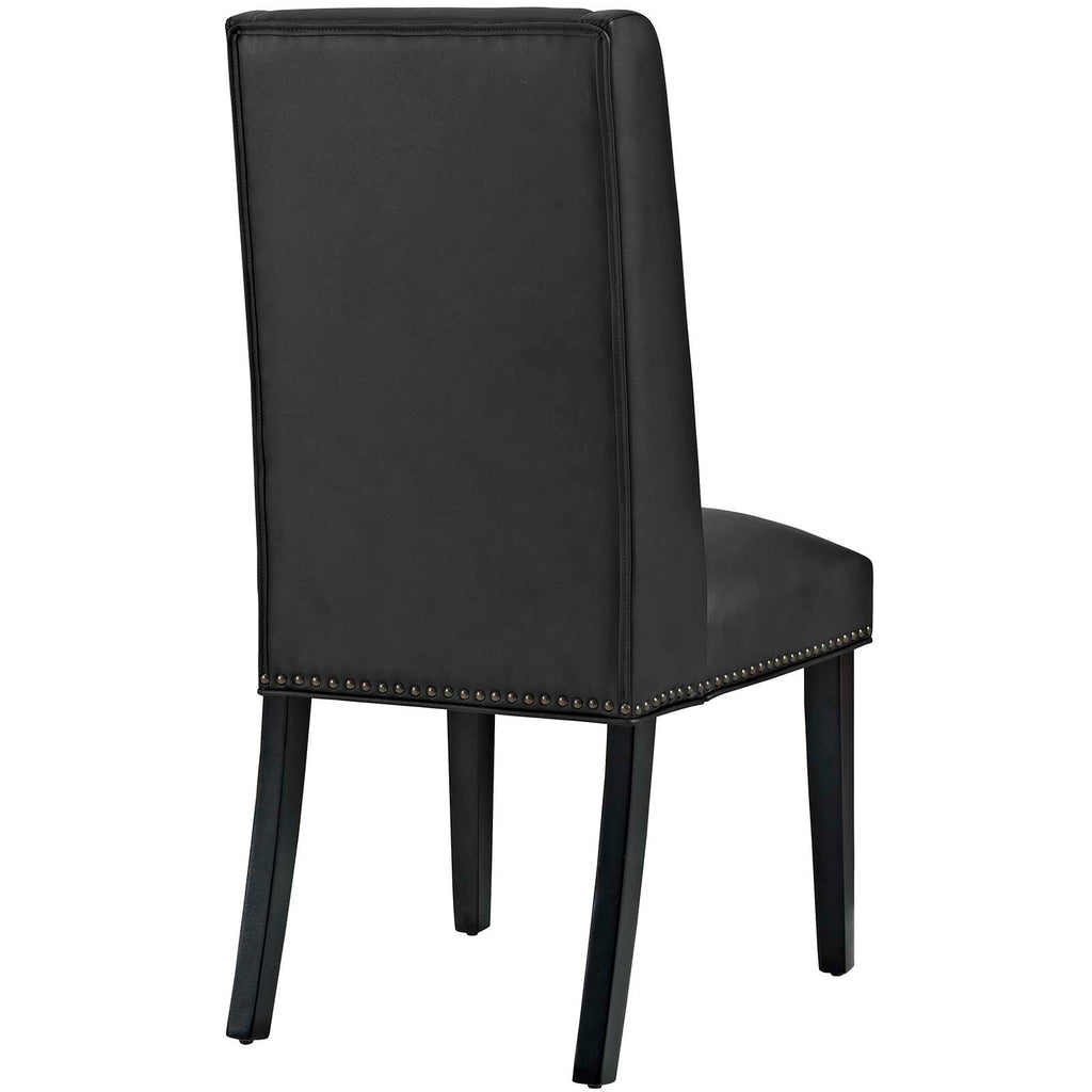 Baron Vinyl Dining Chair in Black