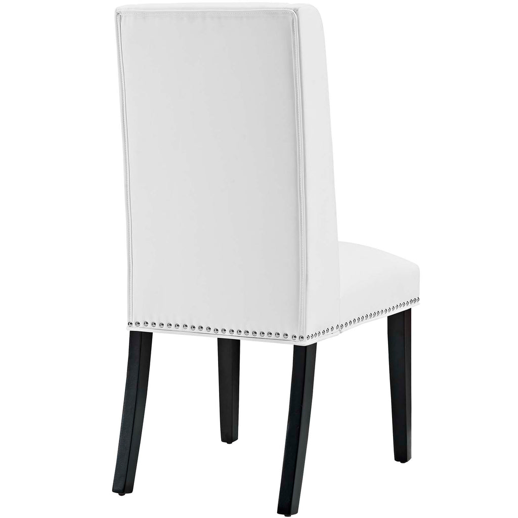 Baron Vinyl Dining Chair in White