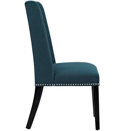 Baron Fabric Dining Chair in Azure