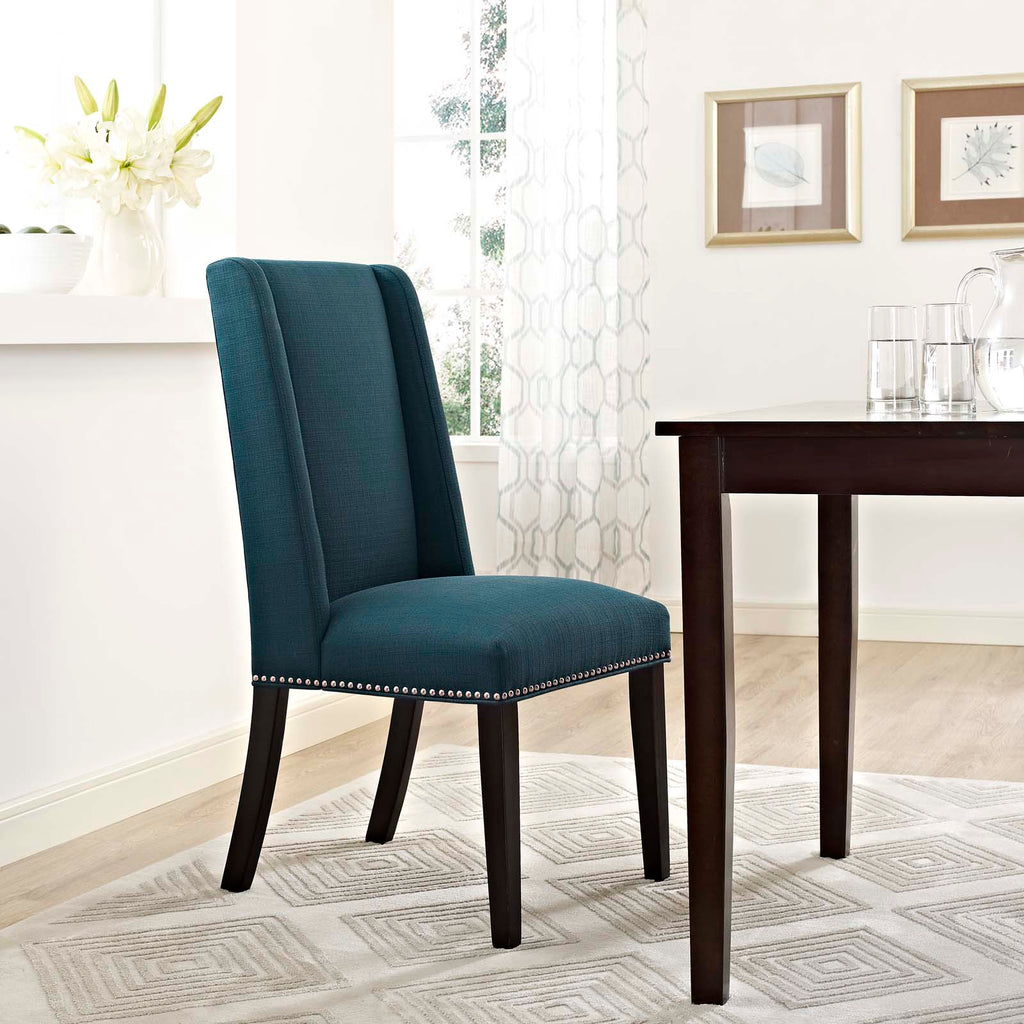 Baron Fabric Dining Chair in Azure