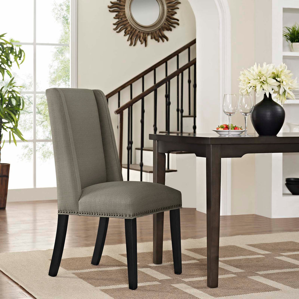 Baron Fabric Dining Chair in Granite