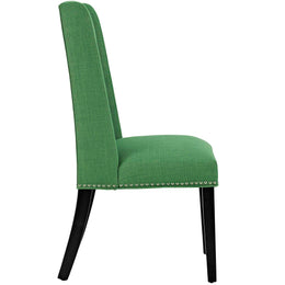 Baron Fabric Dining Chair in Kelly Green