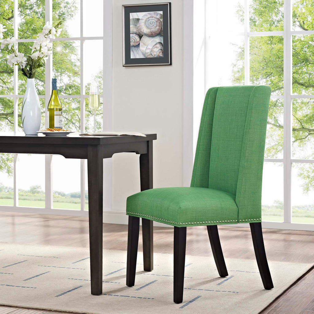 Baron Fabric Dining Chair in Kelly Green